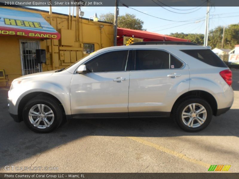 Silver Ice Metallic / Jet Black 2010 Chevrolet Equinox LS