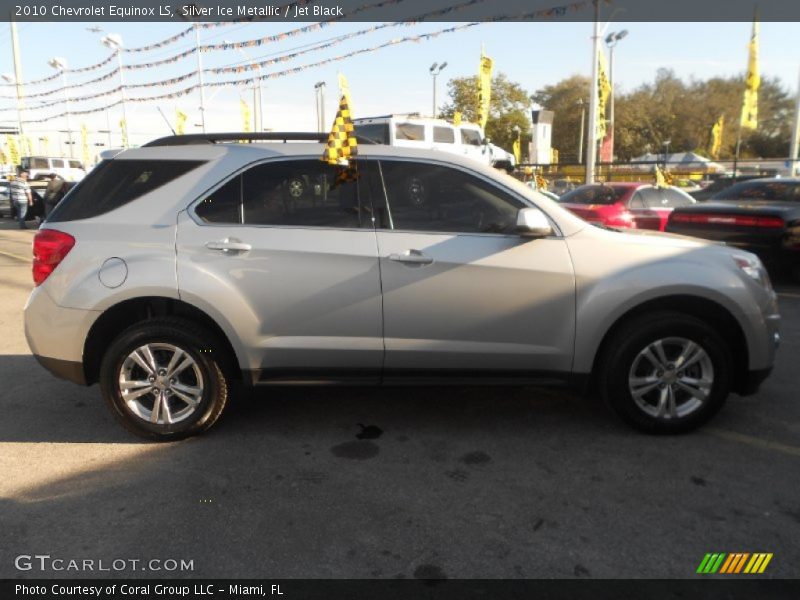 Silver Ice Metallic / Jet Black 2010 Chevrolet Equinox LS