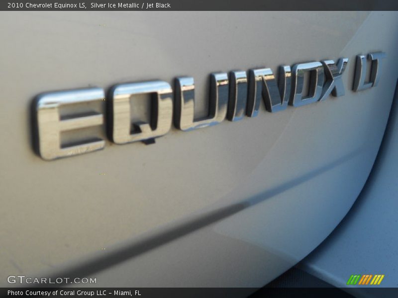 Silver Ice Metallic / Jet Black 2010 Chevrolet Equinox LS