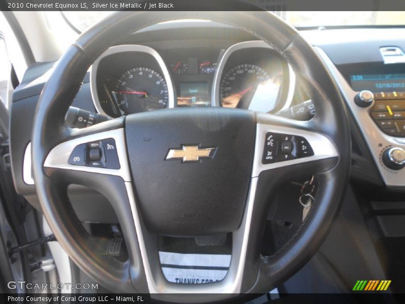 Silver Ice Metallic / Jet Black 2010 Chevrolet Equinox LS