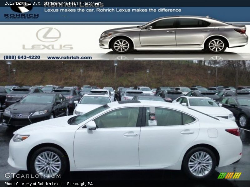 Starfire White Pearl / Parchment 2013 Lexus ES 350