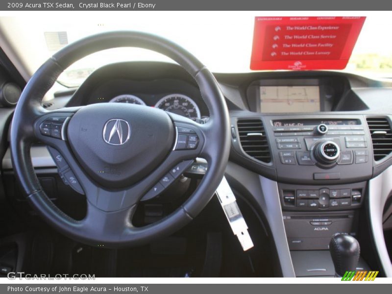 Crystal Black Pearl / Ebony 2009 Acura TSX Sedan