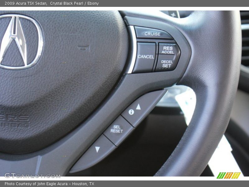 Crystal Black Pearl / Ebony 2009 Acura TSX Sedan