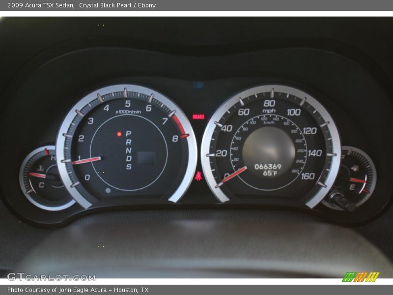 Crystal Black Pearl / Ebony 2009 Acura TSX Sedan