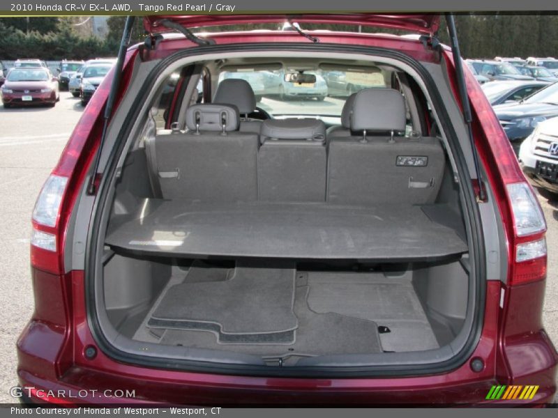 Tango Red Pearl / Gray 2010 Honda CR-V EX-L AWD