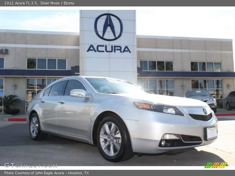 Silver Moon / Ebony 2012 Acura TL 3.5
