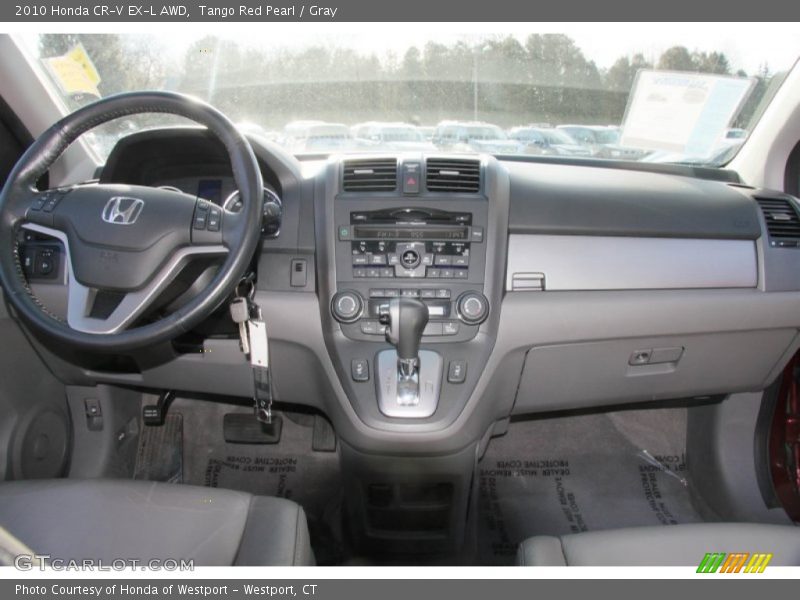 Tango Red Pearl / Gray 2010 Honda CR-V EX-L AWD