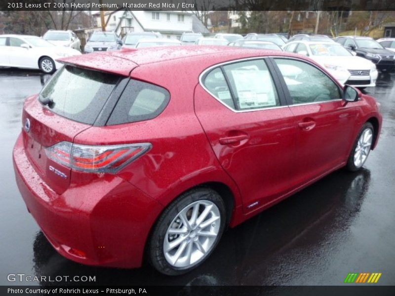 Matador Red Mica / Ecru 2013 Lexus CT 200h Hybrid Premium