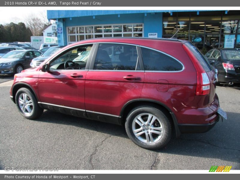 Tango Red Pearl / Gray 2010 Honda CR-V EX-L AWD