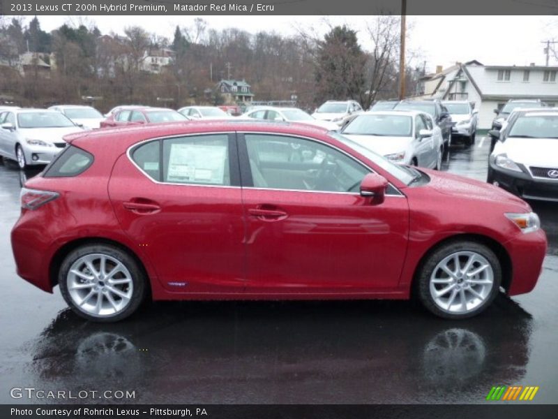  2013 CT 200h Hybrid Premium Matador Red Mica