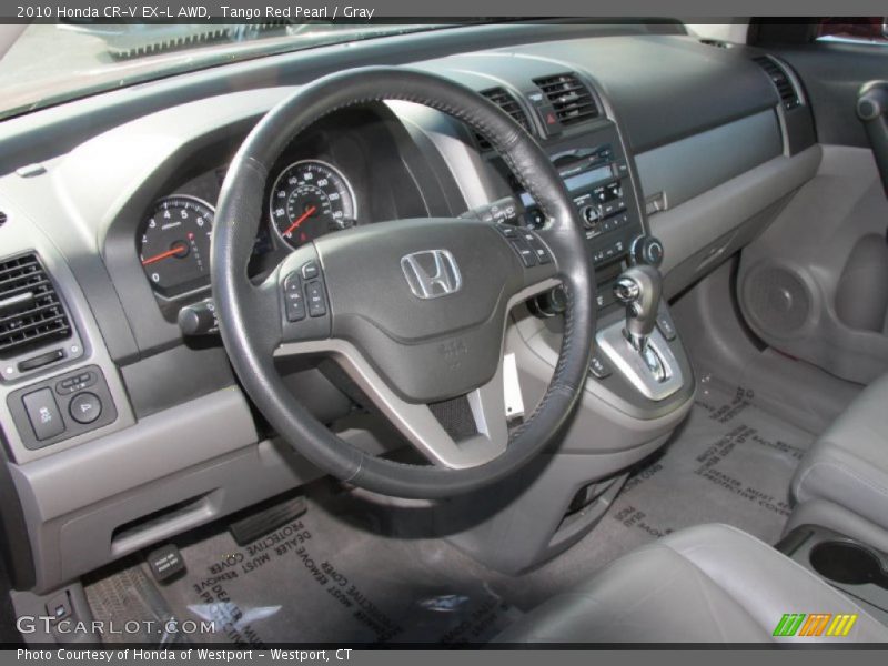 Tango Red Pearl / Gray 2010 Honda CR-V EX-L AWD