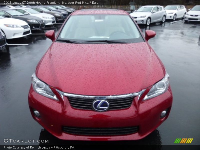 Matador Red Mica / Ecru 2013 Lexus CT 200h Hybrid Premium