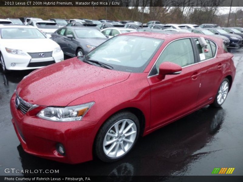 Matador Red Mica / Ecru 2013 Lexus CT 200h Hybrid Premium