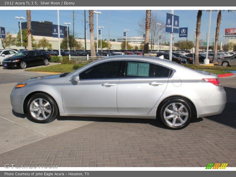 Silver Moon / Ebony 2012 Acura TL 3.5