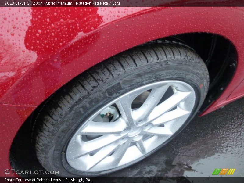 Matador Red Mica / Ecru 2013 Lexus CT 200h Hybrid Premium