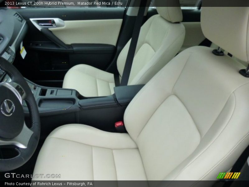 Matador Red Mica / Ecru 2013 Lexus CT 200h Hybrid Premium