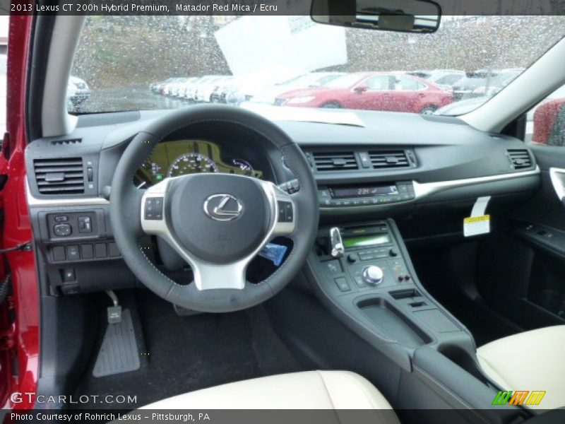 Matador Red Mica / Ecru 2013 Lexus CT 200h Hybrid Premium