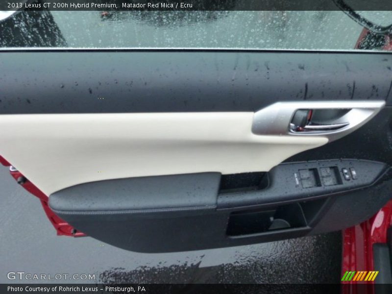 Matador Red Mica / Ecru 2013 Lexus CT 200h Hybrid Premium