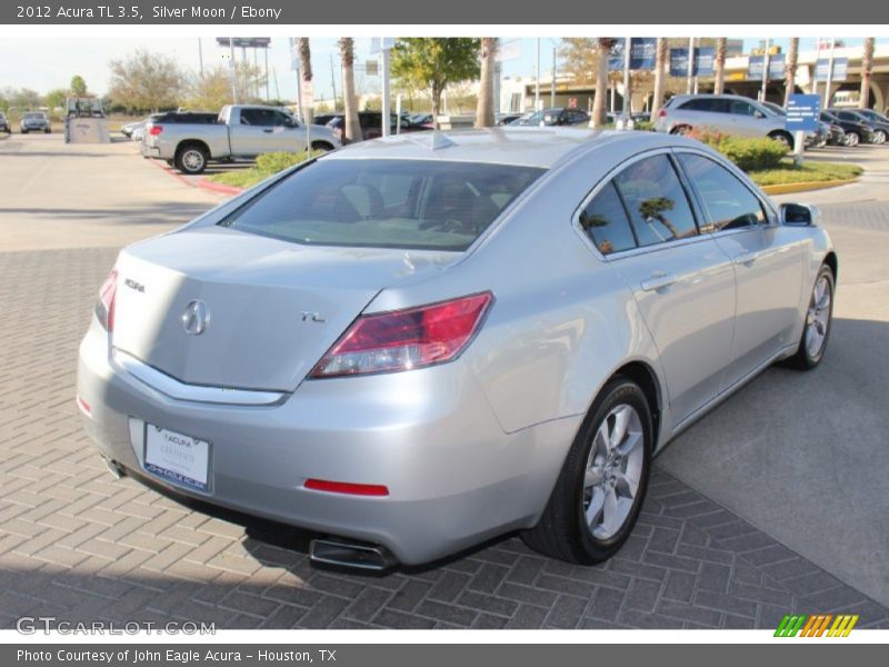 Silver Moon / Ebony 2012 Acura TL 3.5