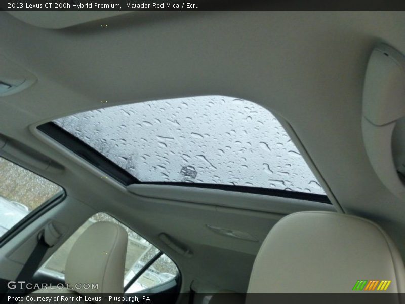 Matador Red Mica / Ecru 2013 Lexus CT 200h Hybrid Premium