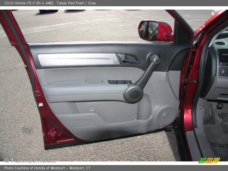 Tango Red Pearl / Gray 2010 Honda CR-V EX-L AWD