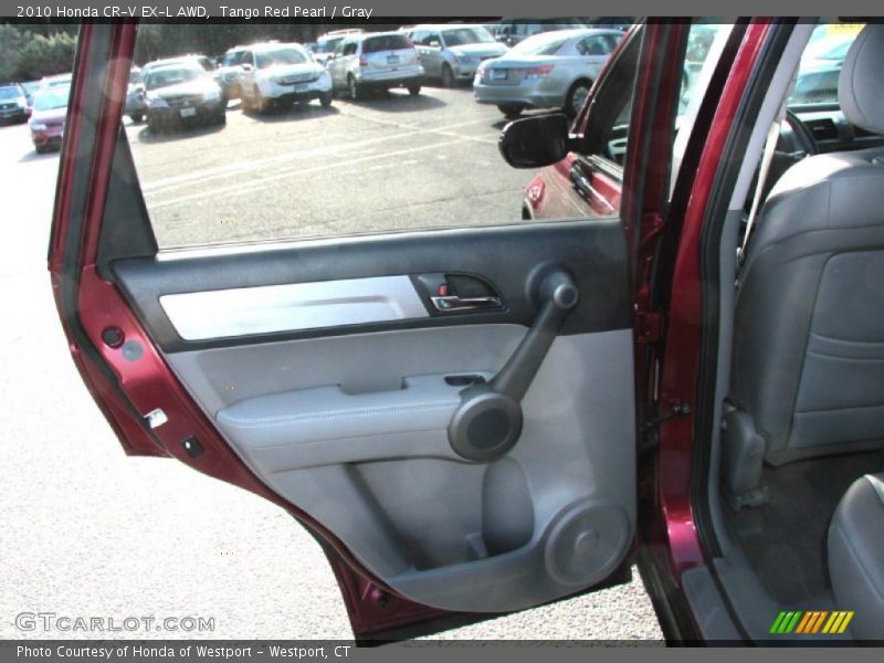 Tango Red Pearl / Gray 2010 Honda CR-V EX-L AWD