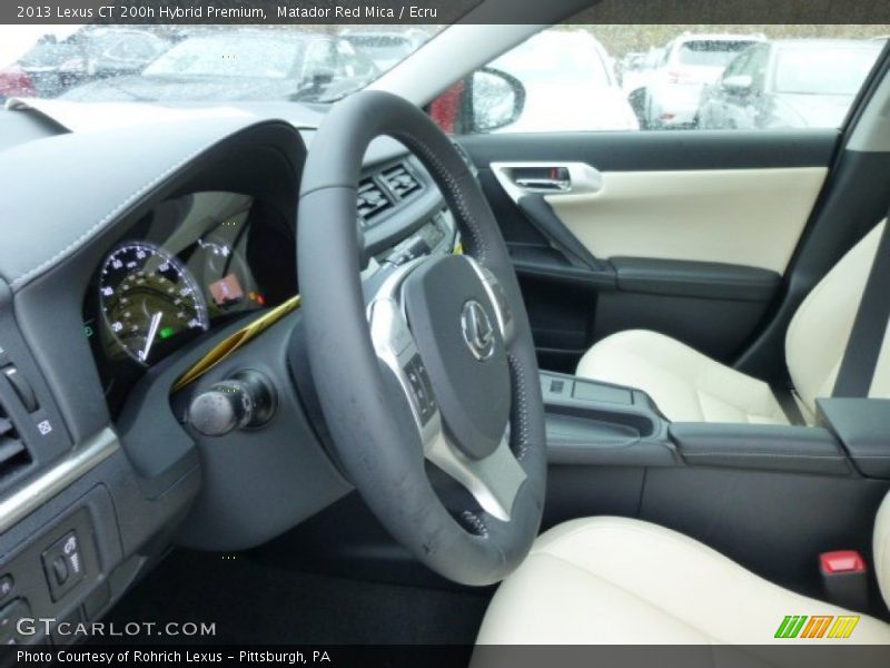 Matador Red Mica / Ecru 2013 Lexus CT 200h Hybrid Premium