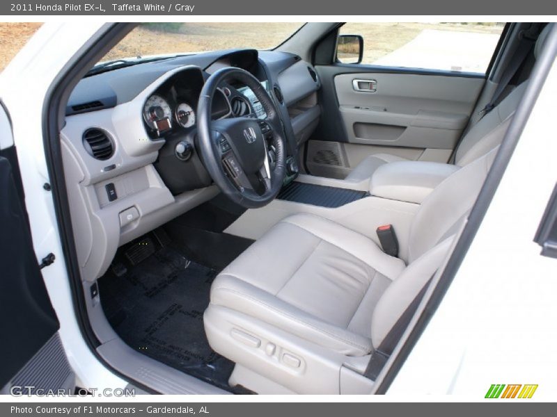Taffeta White / Gray 2011 Honda Pilot EX-L