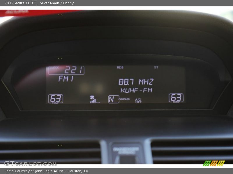Silver Moon / Ebony 2012 Acura TL 3.5