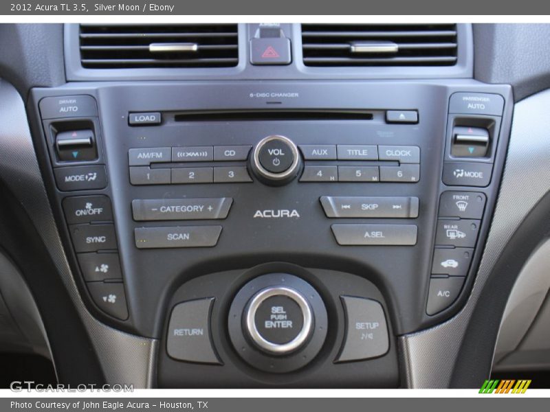 Silver Moon / Ebony 2012 Acura TL 3.5