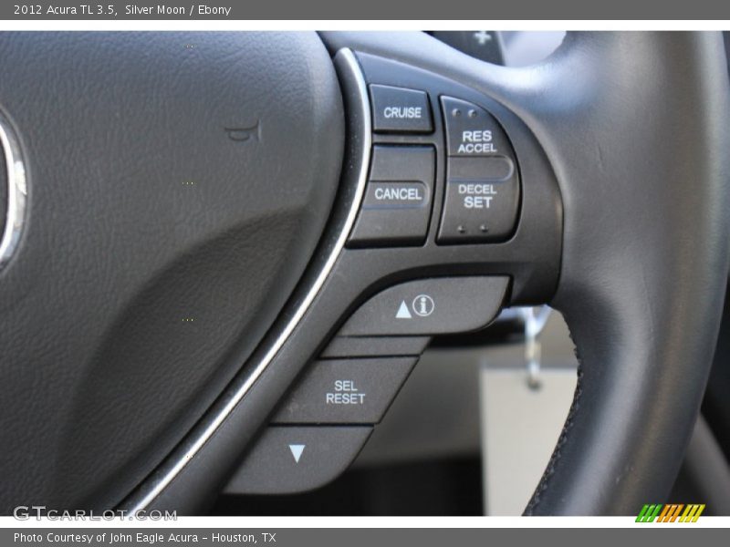 Silver Moon / Ebony 2012 Acura TL 3.5