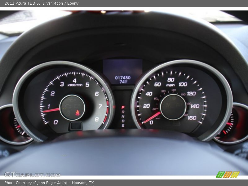 Silver Moon / Ebony 2012 Acura TL 3.5