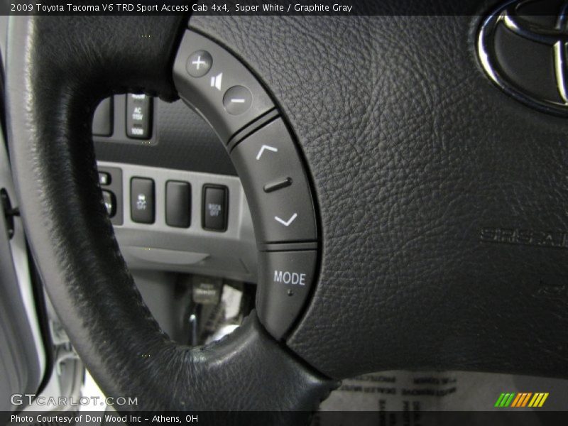 Super White / Graphite Gray 2009 Toyota Tacoma V6 TRD Sport Access Cab 4x4