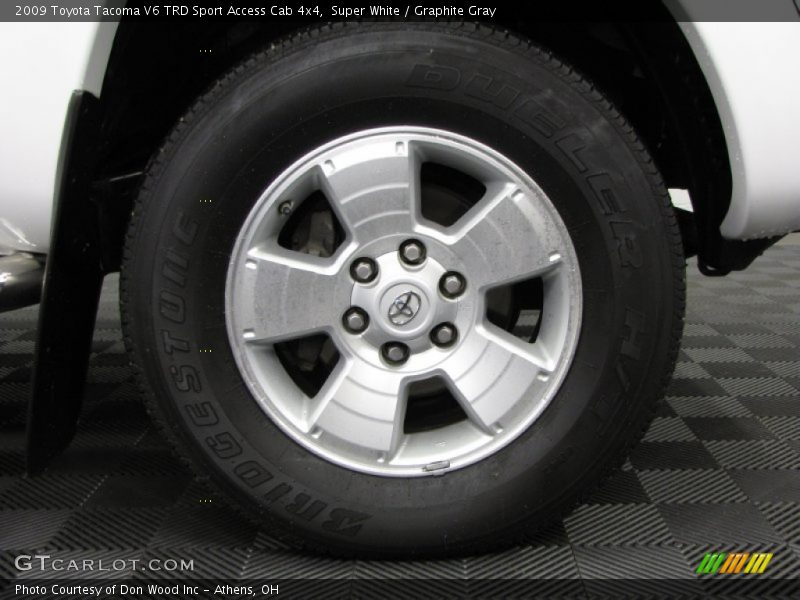Super White / Graphite Gray 2009 Toyota Tacoma V6 TRD Sport Access Cab 4x4