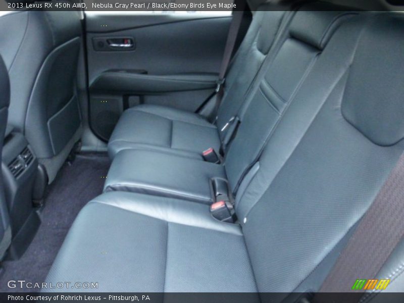 Nebula Gray Pearl / Black/Ebony Birds Eye Maple 2013 Lexus RX 450h AWD