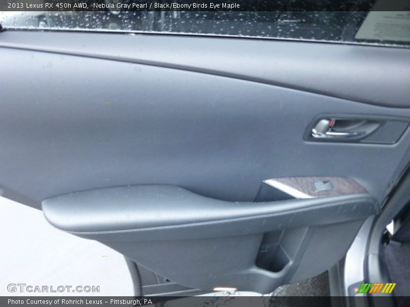 Nebula Gray Pearl / Black/Ebony Birds Eye Maple 2013 Lexus RX 450h AWD