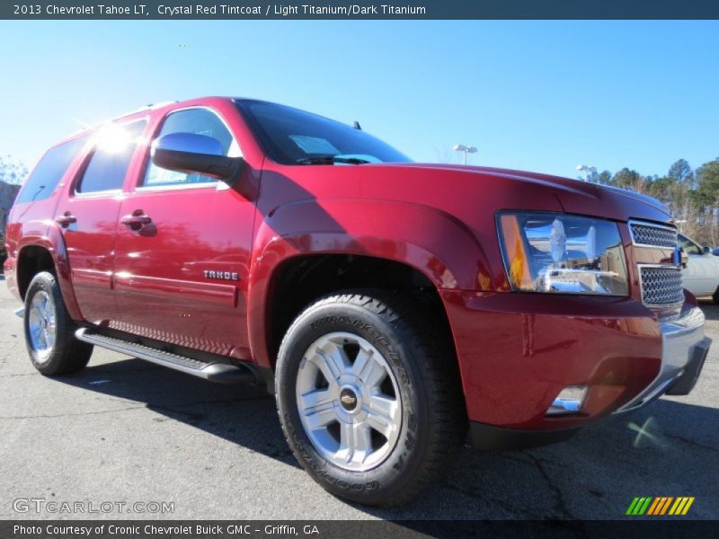 Crystal Red Tintcoat / Light Titanium/Dark Titanium 2013 Chevrolet Tahoe LT