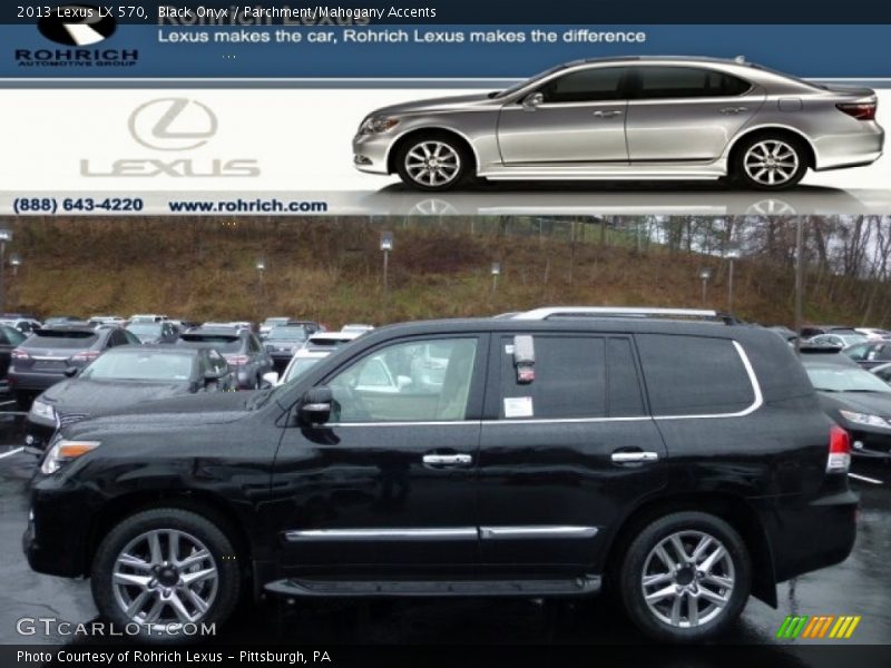 Black Onyx / Parchment/Mahogany Accents 2013 Lexus LX 570