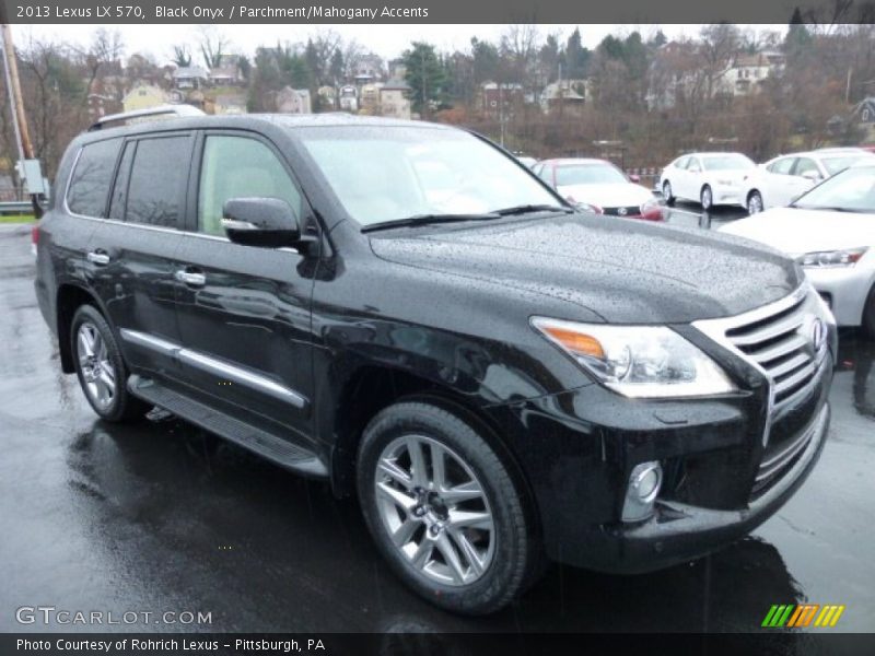 Black Onyx / Parchment/Mahogany Accents 2013 Lexus LX 570