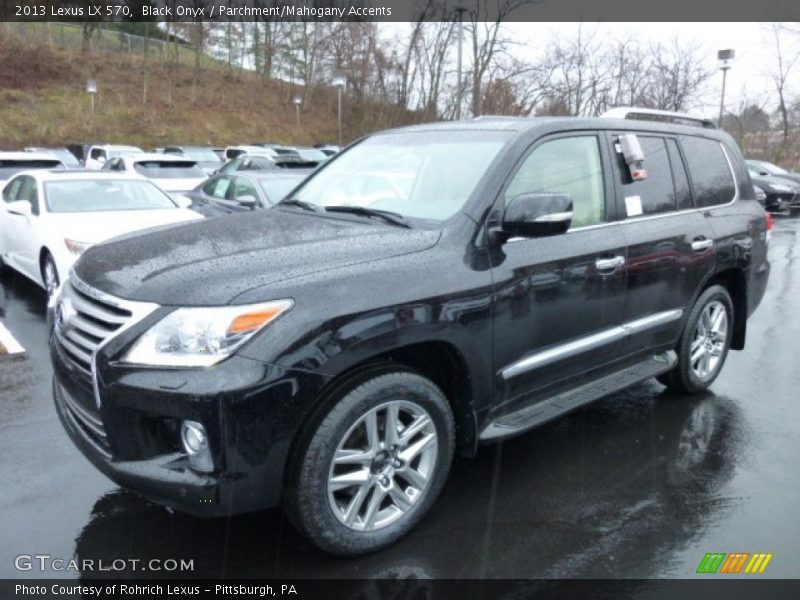 Black Onyx / Parchment/Mahogany Accents 2013 Lexus LX 570