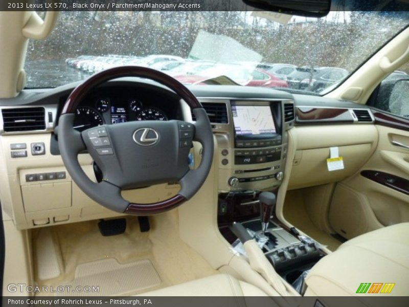 Black Onyx / Parchment/Mahogany Accents 2013 Lexus LX 570