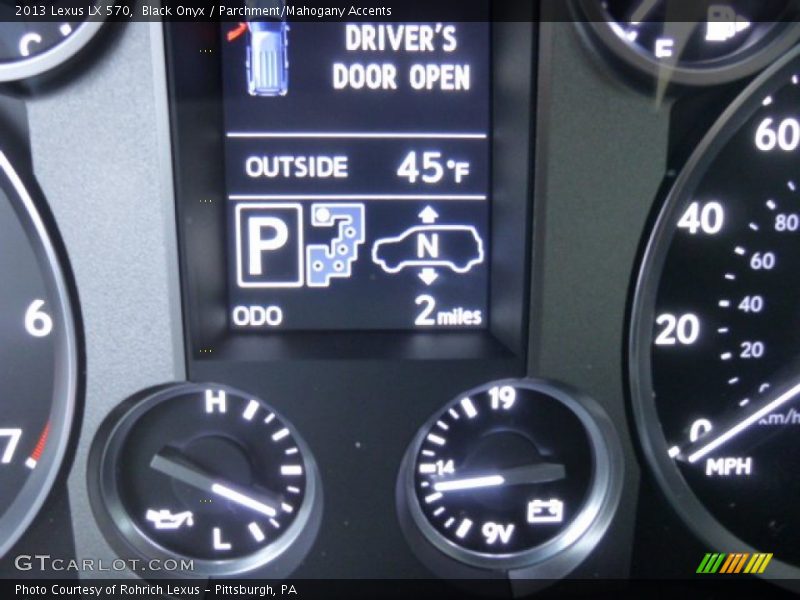 Black Onyx / Parchment/Mahogany Accents 2013 Lexus LX 570