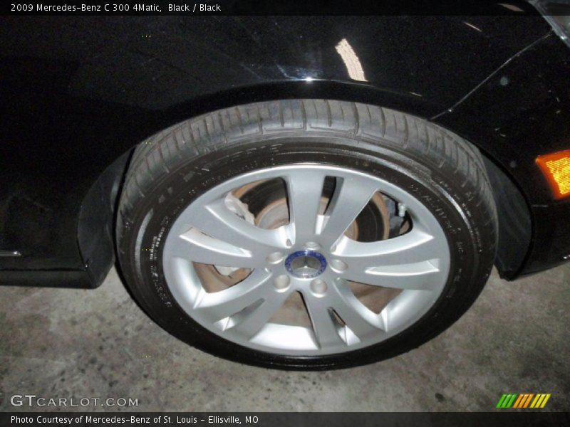 Black / Black 2009 Mercedes-Benz C 300 4Matic