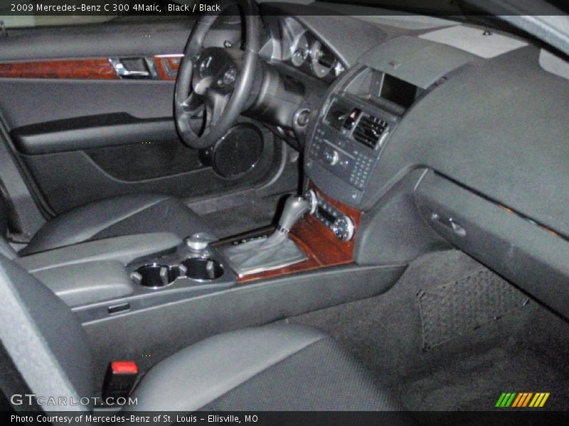 Black / Black 2009 Mercedes-Benz C 300 4Matic