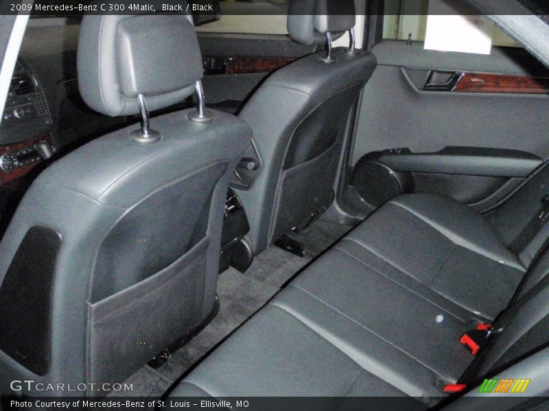 Black / Black 2009 Mercedes-Benz C 300 4Matic