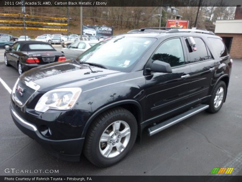 Carbon Black Metallic / Ebony 2011 GMC Acadia SL AWD