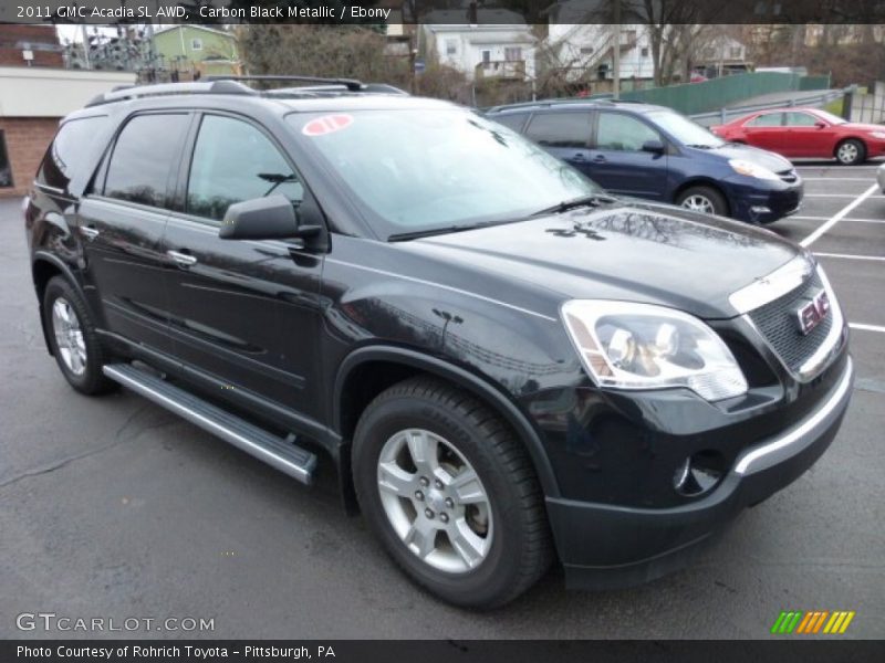 Carbon Black Metallic / Ebony 2011 GMC Acadia SL AWD