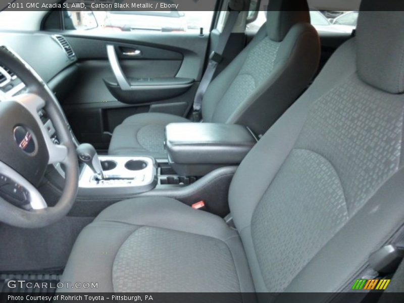 Carbon Black Metallic / Ebony 2011 GMC Acadia SL AWD