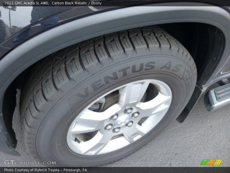 Carbon Black Metallic / Ebony 2011 GMC Acadia SL AWD