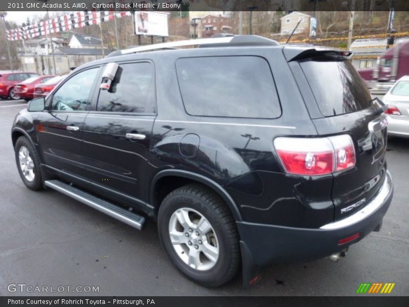 Carbon Black Metallic / Ebony 2011 GMC Acadia SL AWD